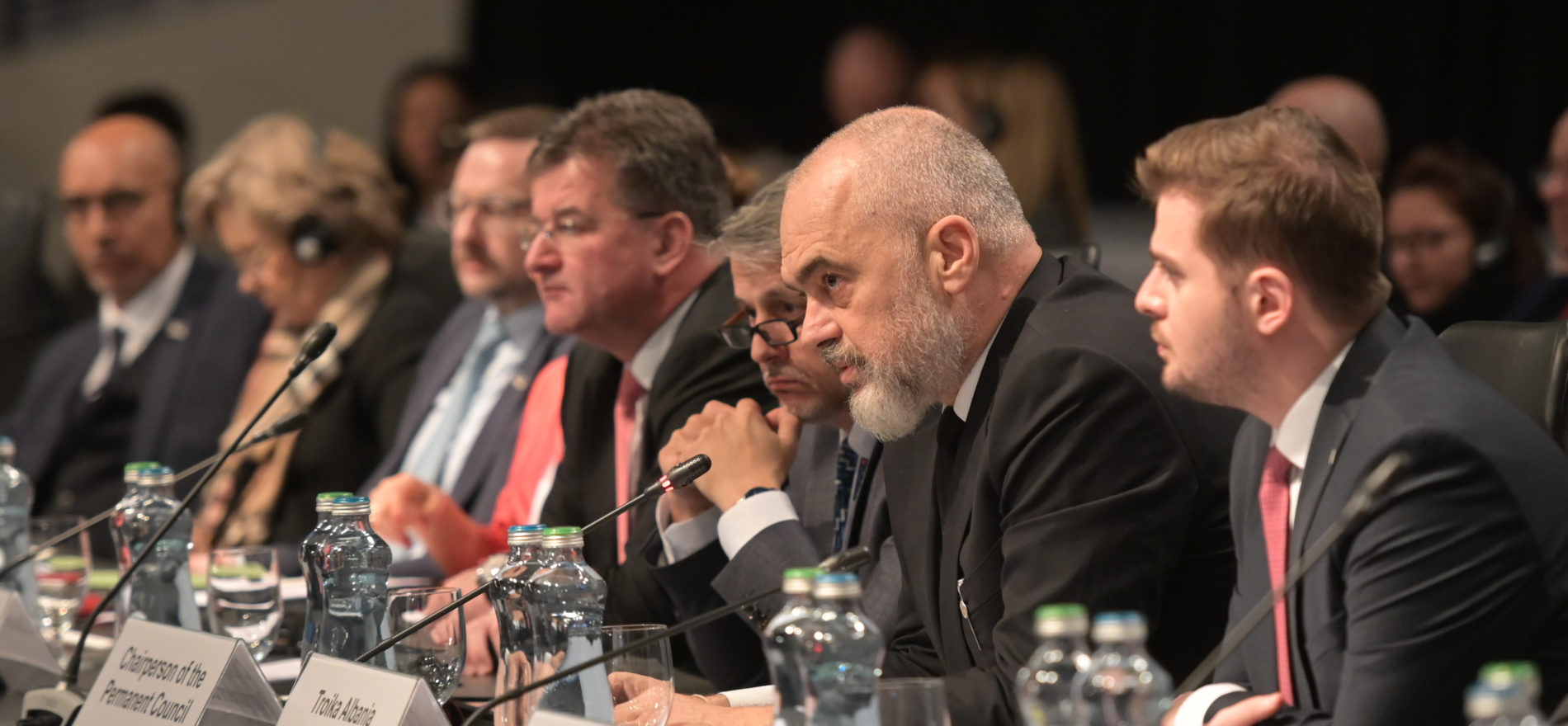 Edi Rama, Prime Minister of Albania during the opening session of the 26th OSCE Ministerial Council, Bratislava, 5 December 2019. Copyright: All rights reserved to OSCE/441751